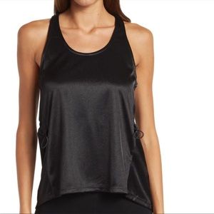 NWT Spyder | Black Side Synch Tie Scoop Neck Racerback Tank Top, L
